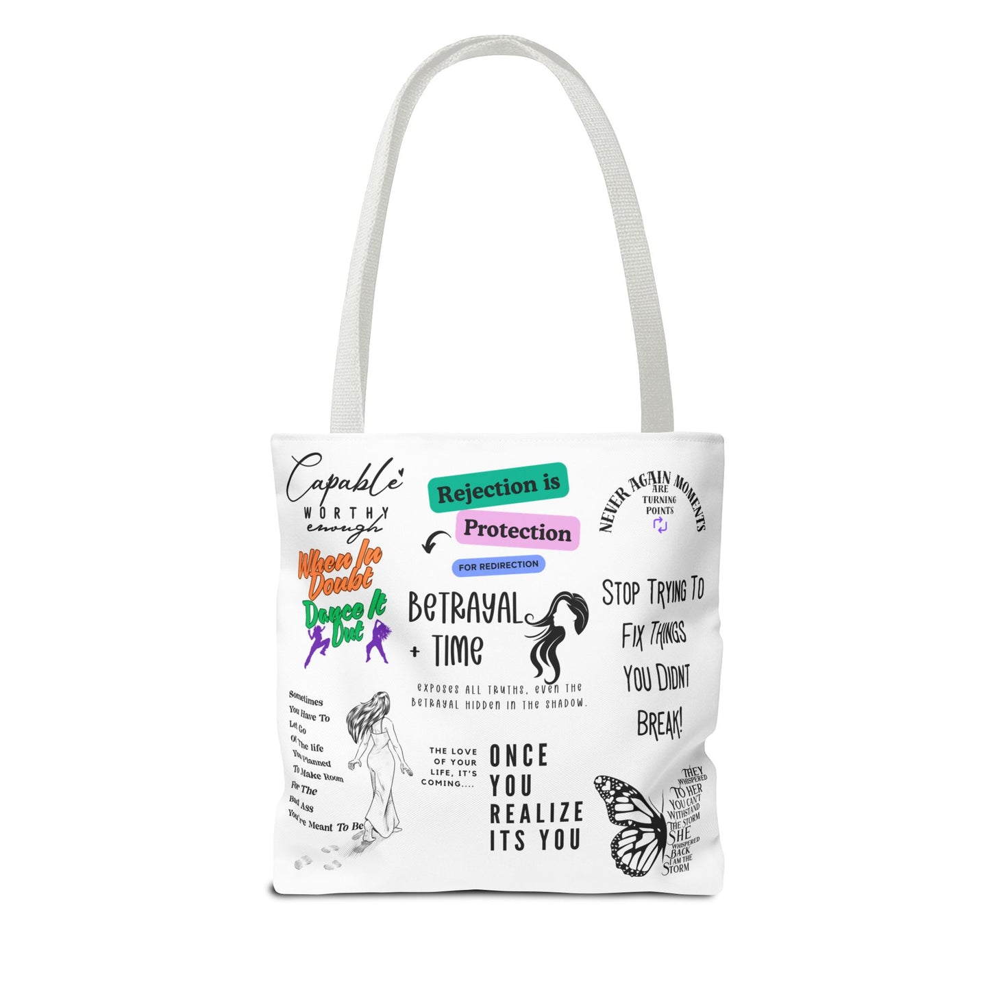 Threads 4 Inspiration Inspiring Tote Bag - Wear Your Story, Inspire The World