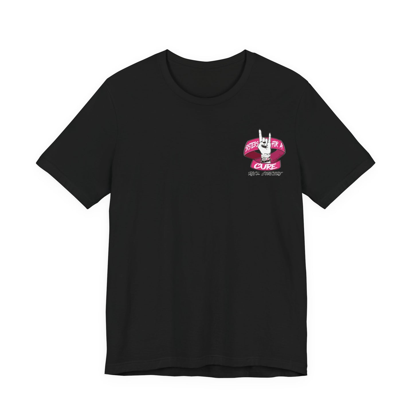 Sisters For A Cure Rock On Unisex Tee - 2nd Annual Concert, Music Lover Gift, Festival Tee.