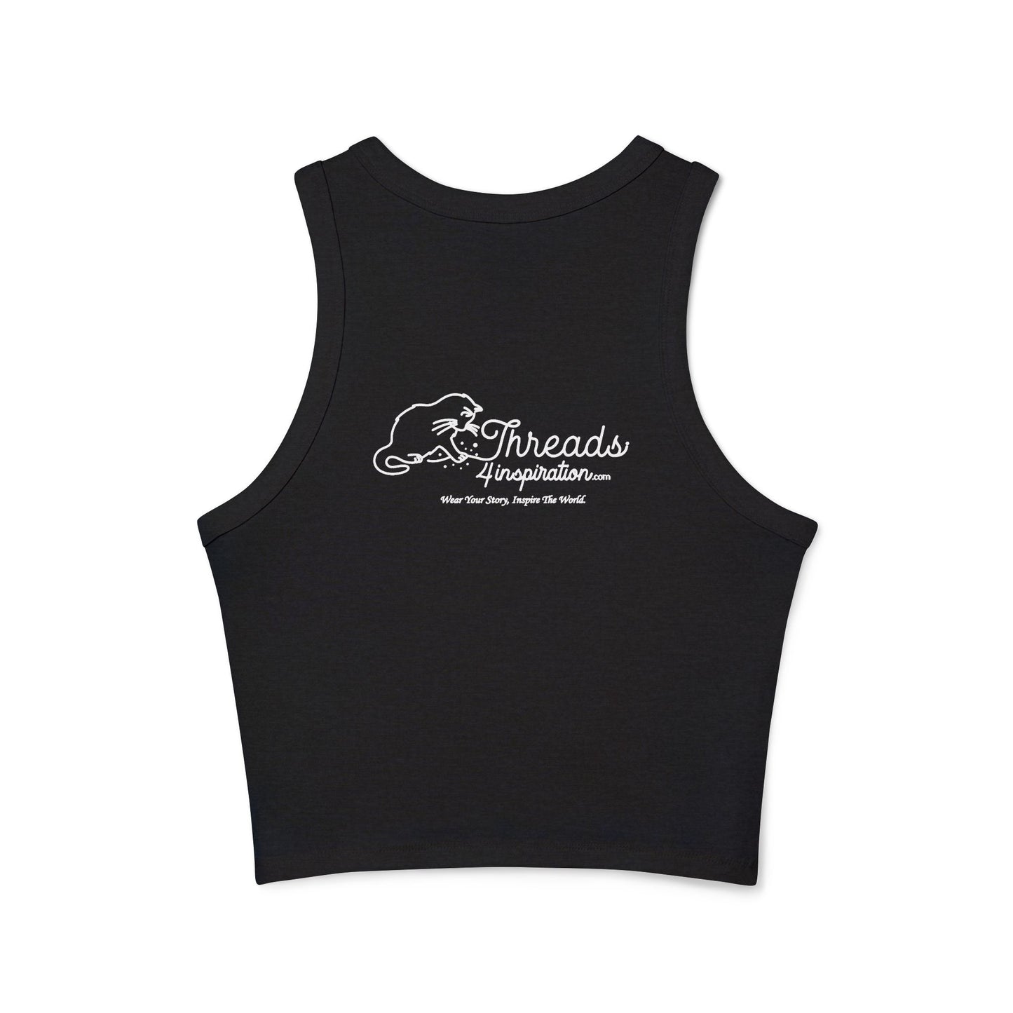 Shotgun Curly Inspirational Women's Micro Rib Racer Tank Top