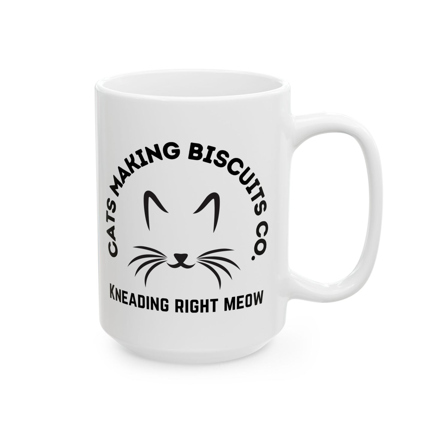Cat Making Biscuit Mug. Ceramic Mug, (11oz, 15oz)