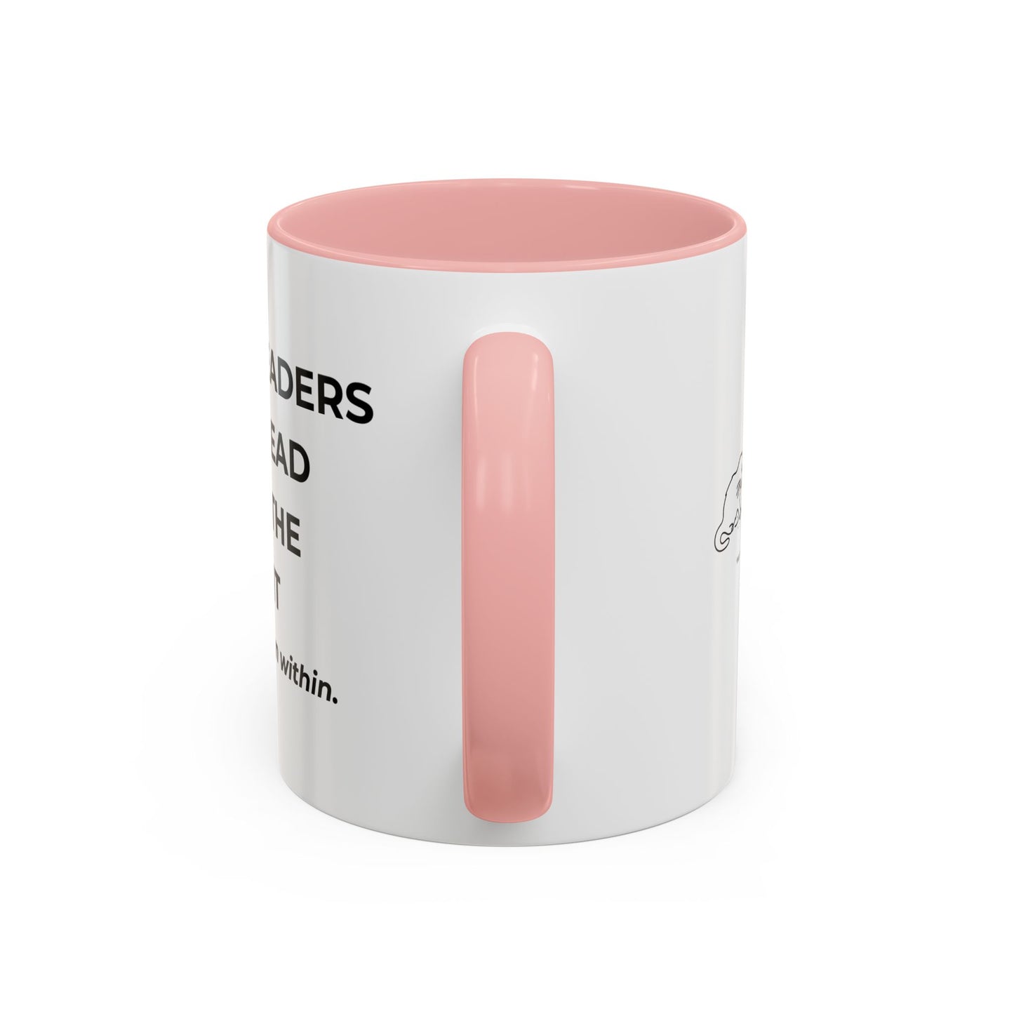 Inspirational Accent Coffee Mug - Strong Leaders Quote, Motivational Gift, Office Decor, Unique Graduation Present, Leadership Cup