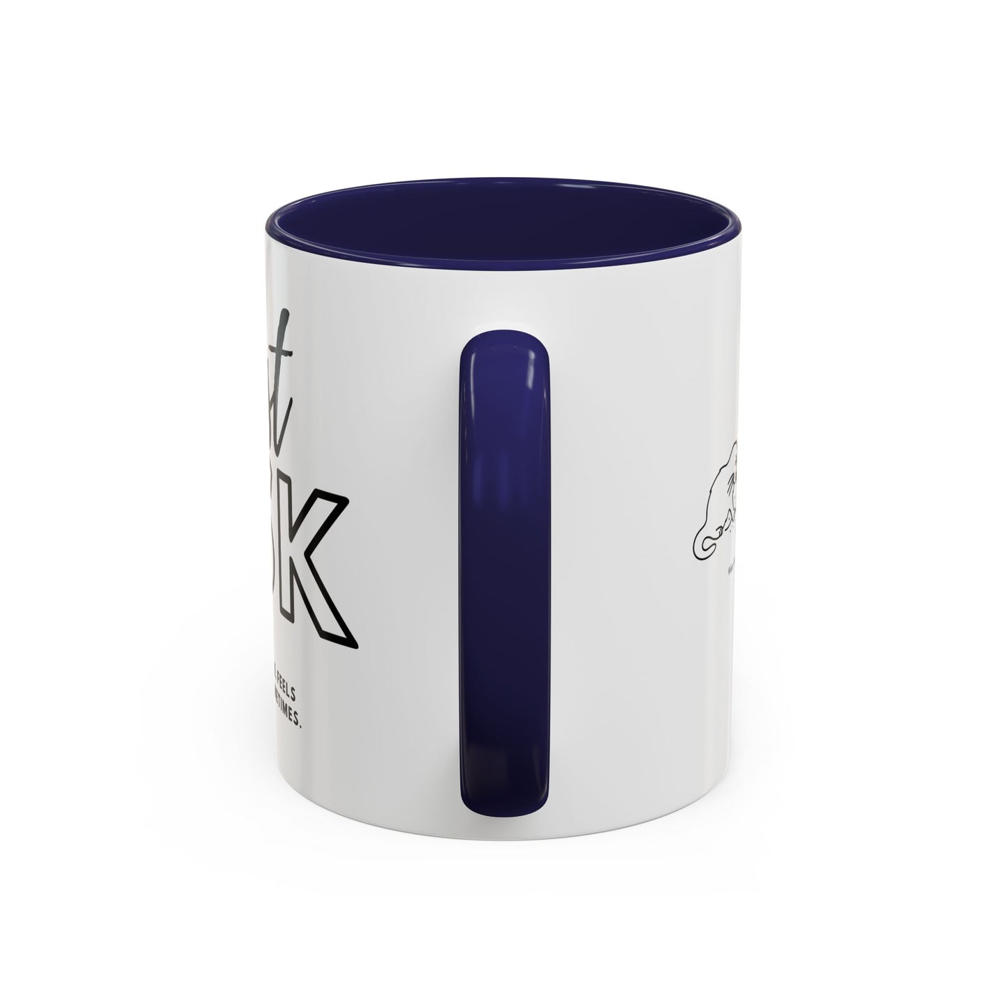Just Ask Sounds Simple Feels Impossible Sometimes. Accent Coffee Mug - Unique Gift for Motivation and Positivity