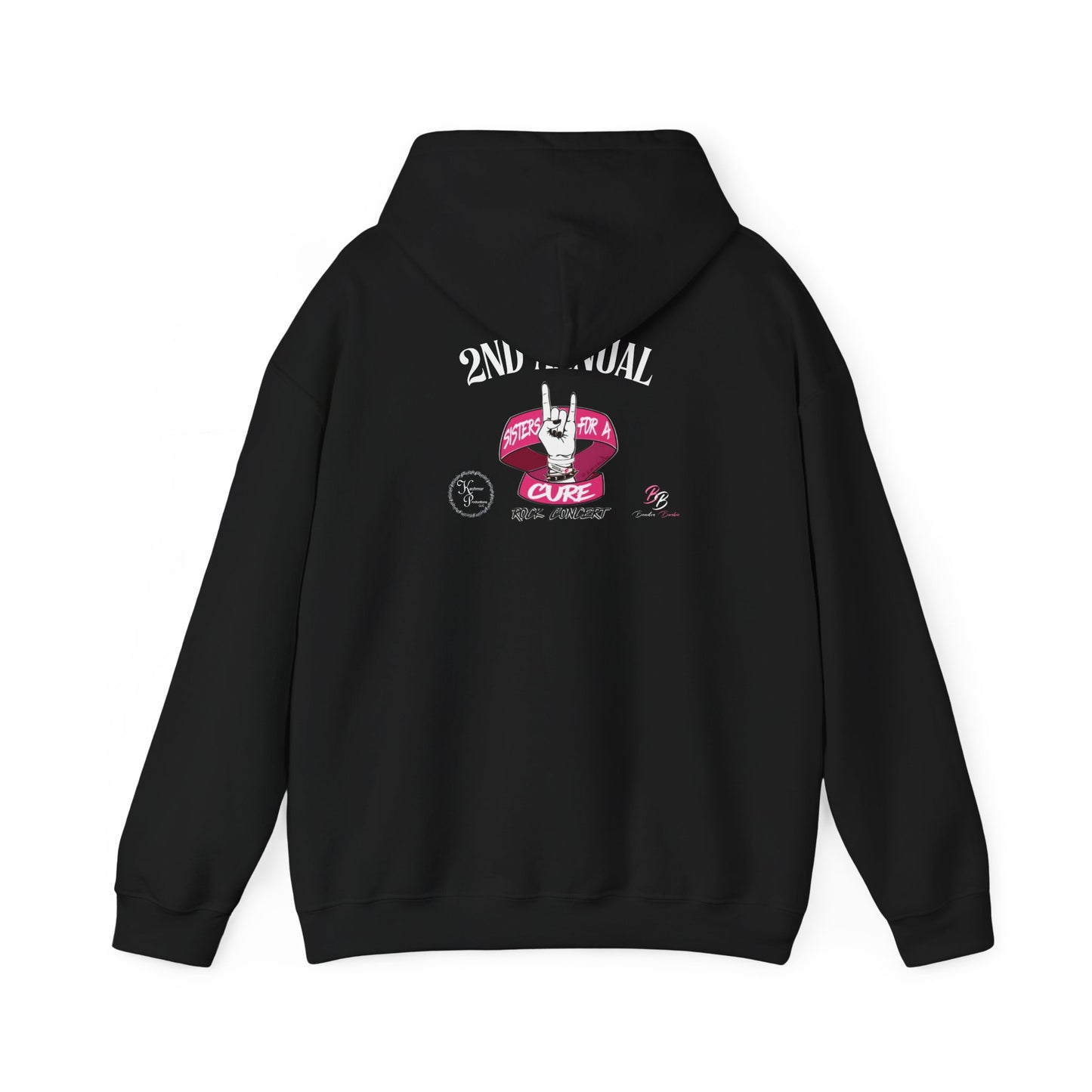 Sisters For a Cure. Custom Hooded Sweatshirt for Cozy Vibes. Ideal for Relaxing or Casual Wear.