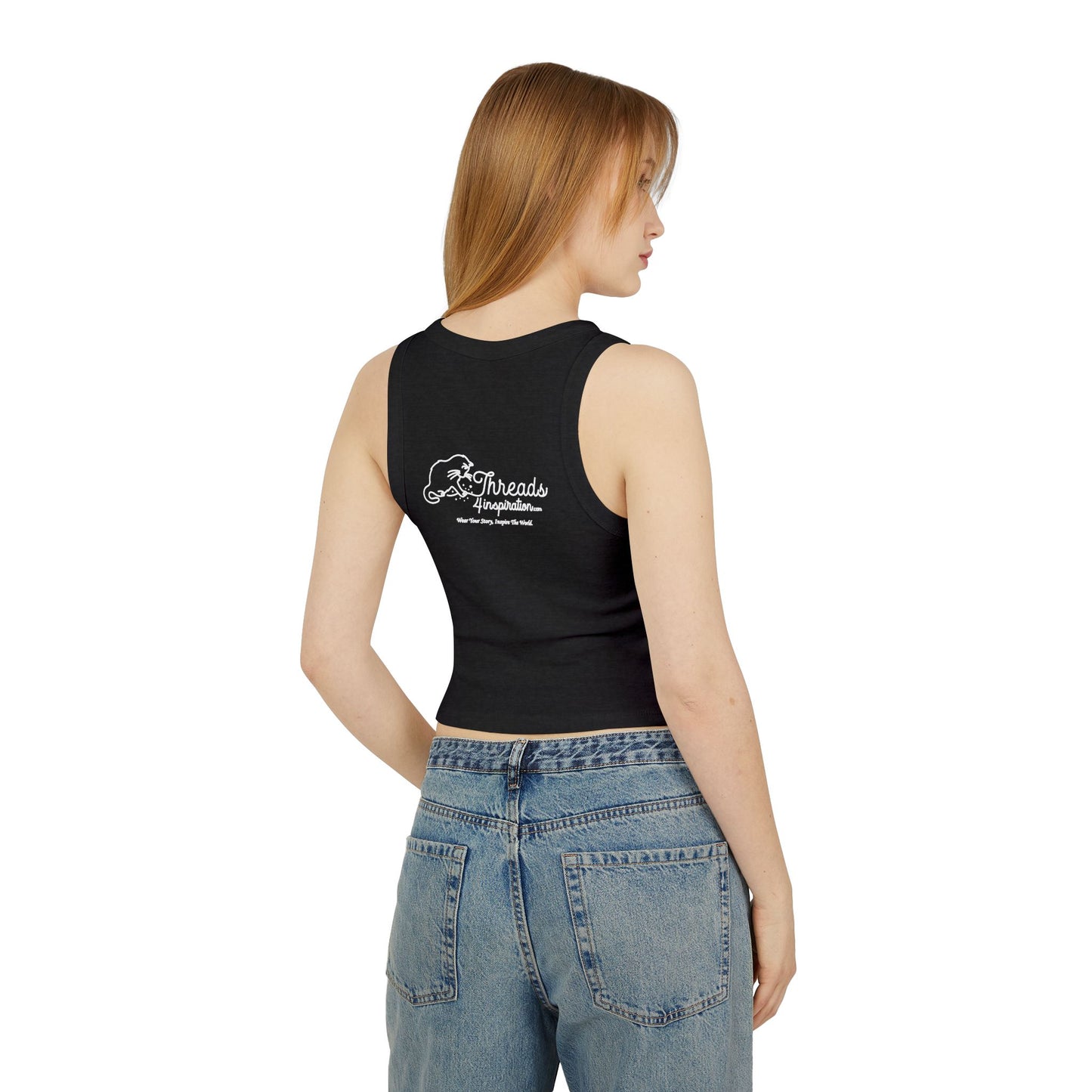 Shotgun Curly Inspirational Women's Micro Rib Racer Tank Top
