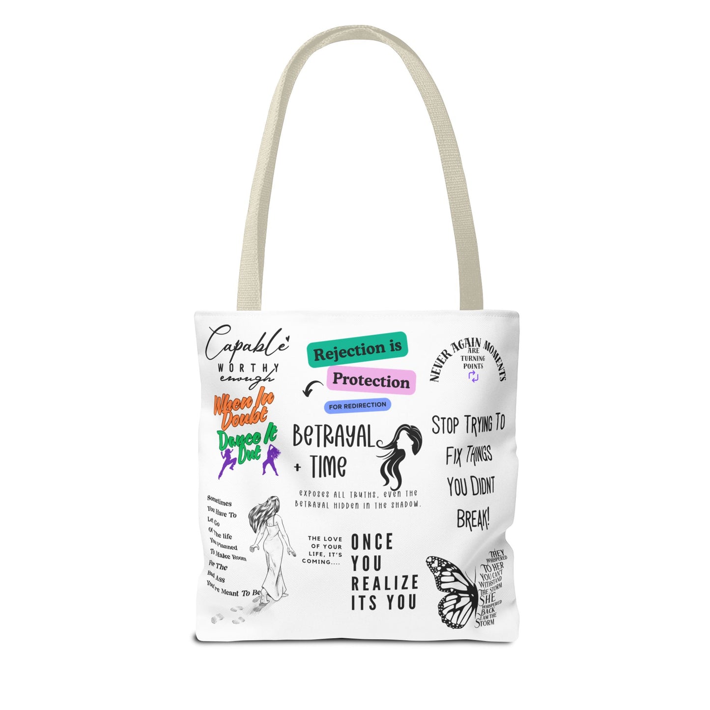 Threads 4 Inspiration Inspiring Tote Bag - Wear Your Story, Inspire The World