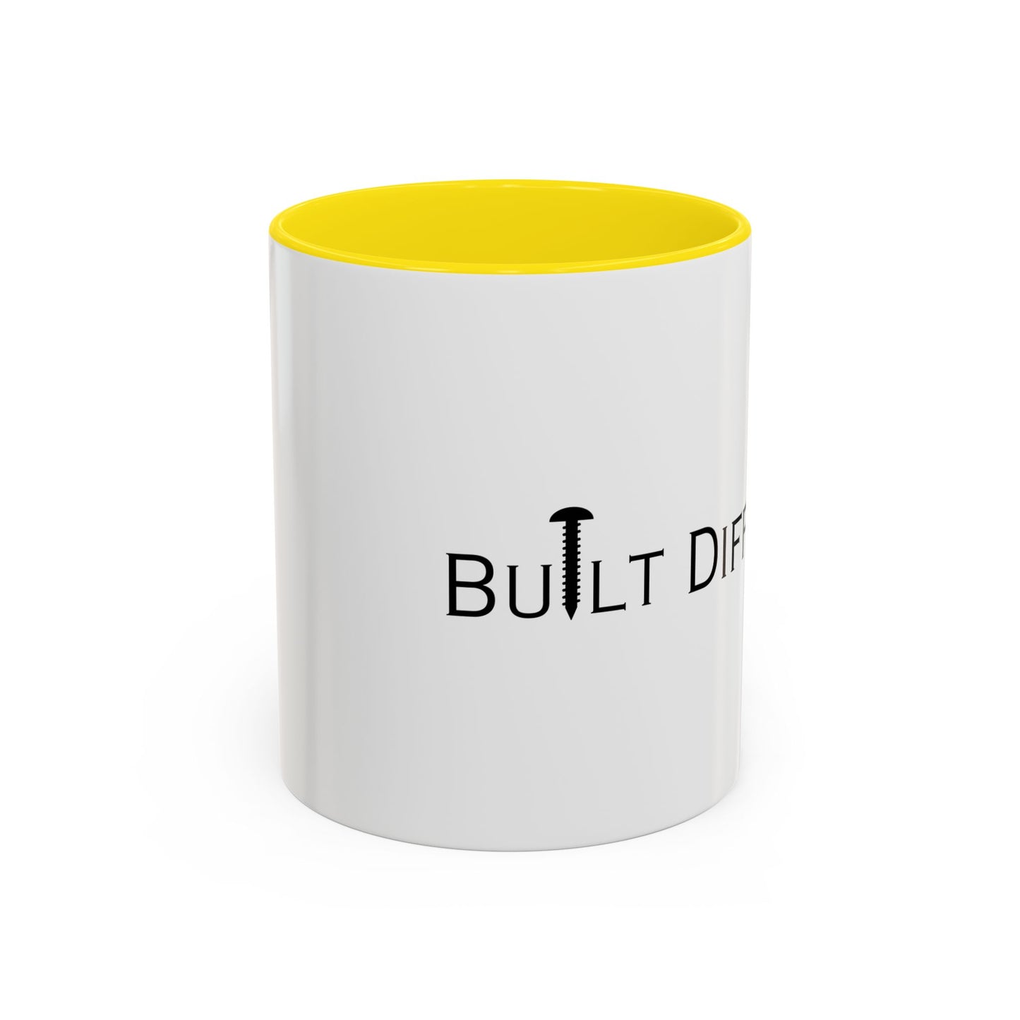Men's Mugs Built Different Accent Coffee Mug - 11/15oz Ceramic Mug for Coffee Lovers