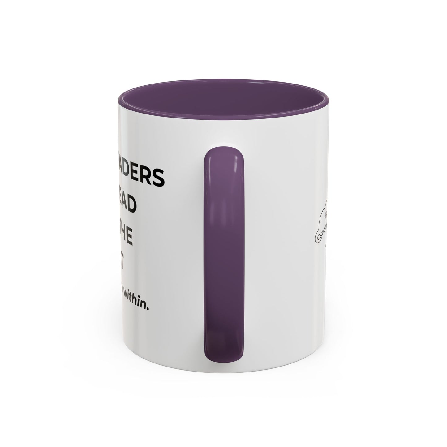 Inspirational Accent Coffee Mug - Strong Leaders Quote, Motivational Gift, Office Decor, Unique Graduation Present, Leadership Cup