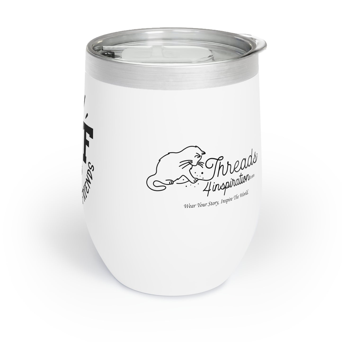 Chill Wine Tumbler - Fun Wine Tasting Friends Design - Perfect for Parties & Gatherings