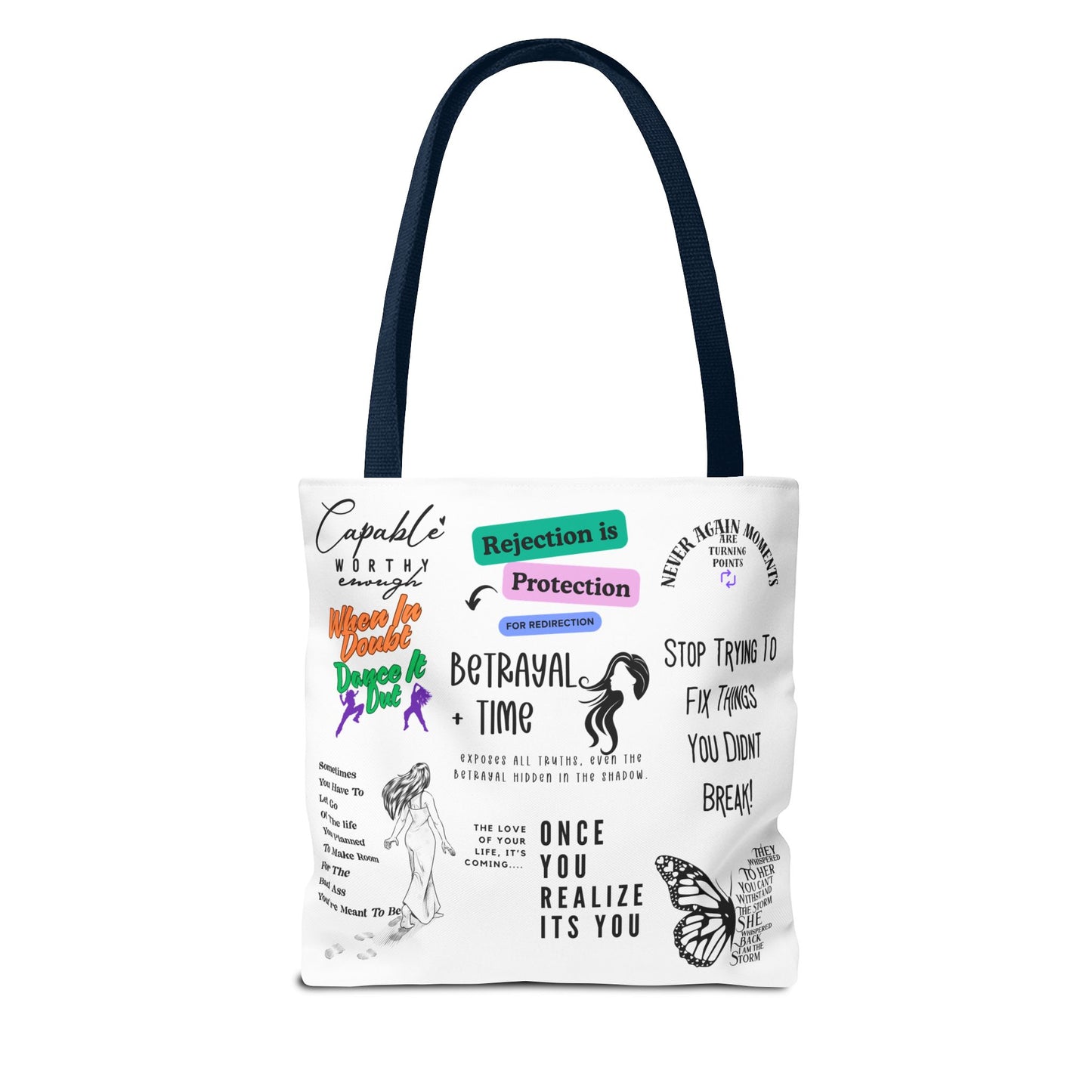Threads 4 Inspiration Inspiring Tote Bag - Wear Your Story, Inspire The World
