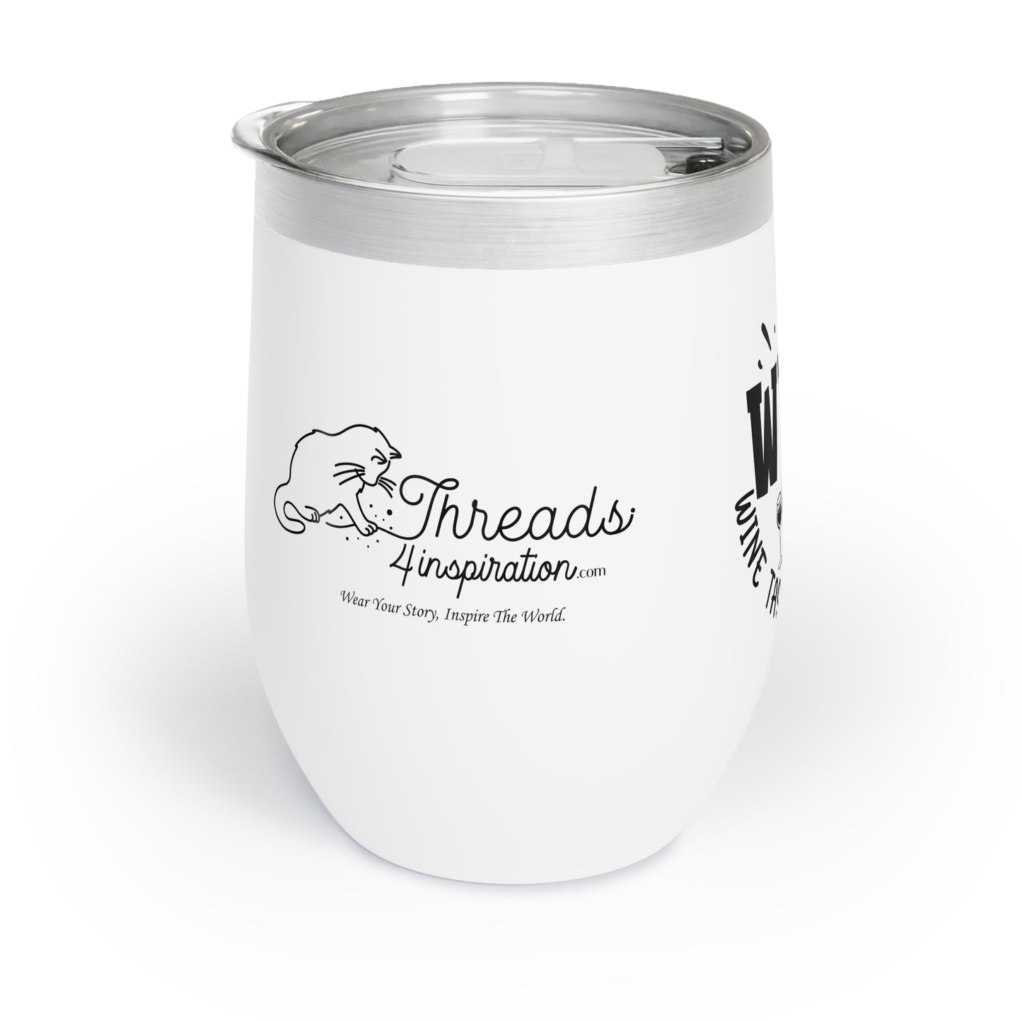 Chill Wine Tumbler - Fun Wine Tasting Friends Design - Perfect for Parties & Gatherings