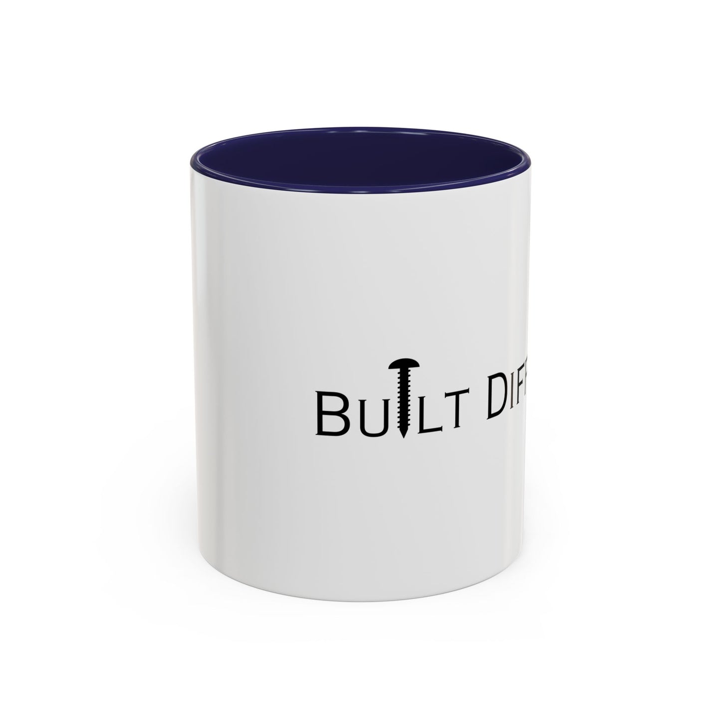 Men's Mugs Built Different Accent Coffee Mug - 11/15oz Ceramic Mug for Coffee Lovers