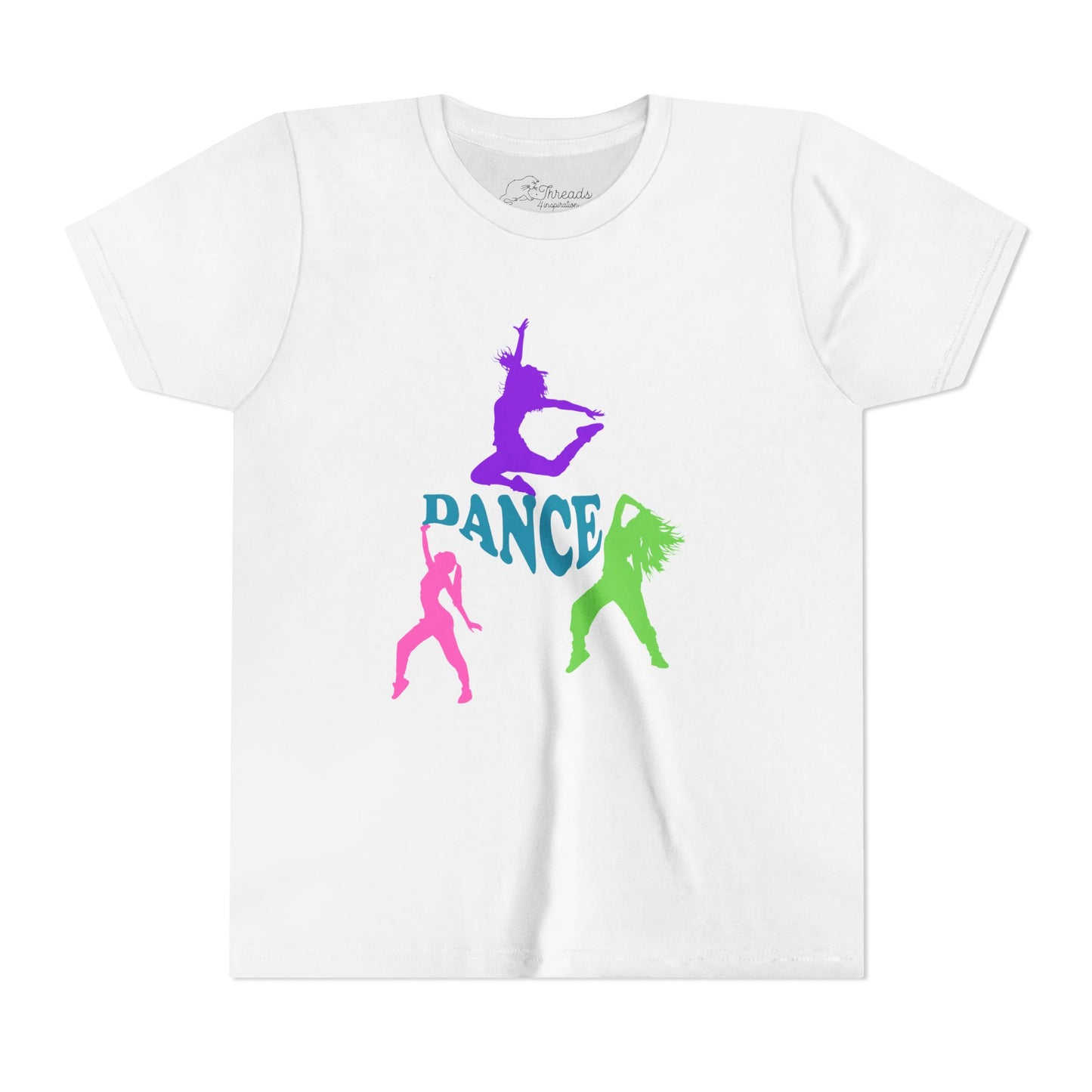 Youth Dance Party Tee - Fun & Colorful Short Sleeve T-Shirt for Young Dancers