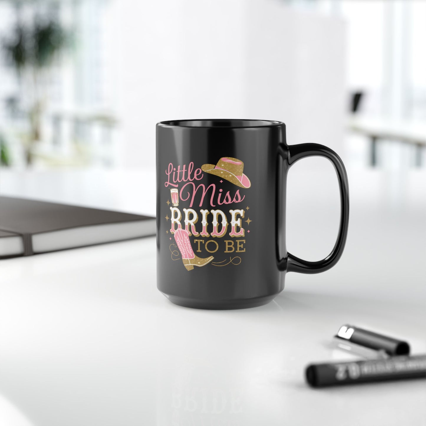 Little Miss Bride To Be Mug. Black Mug (11oz, 15oz)