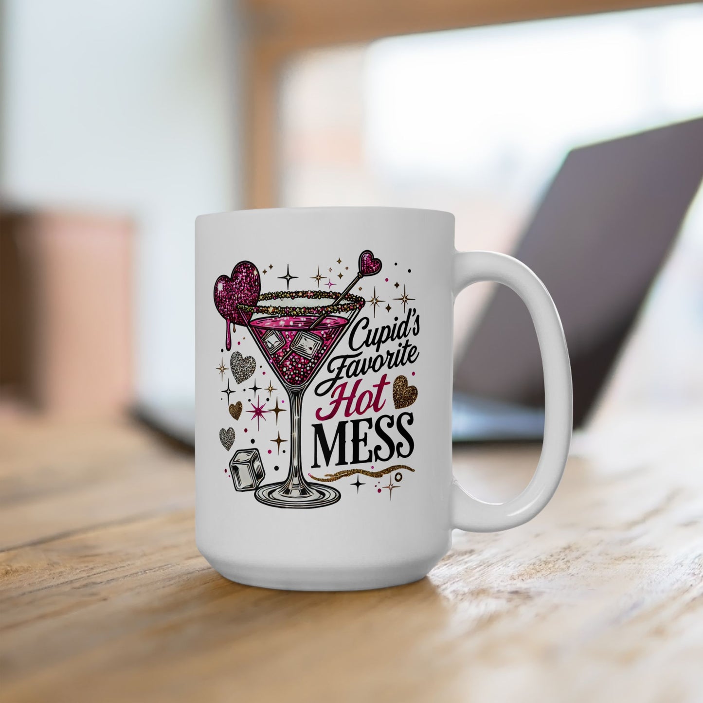 Cupids Hot Mess Mug. Ceramic Mug, (11oz, 15oz)