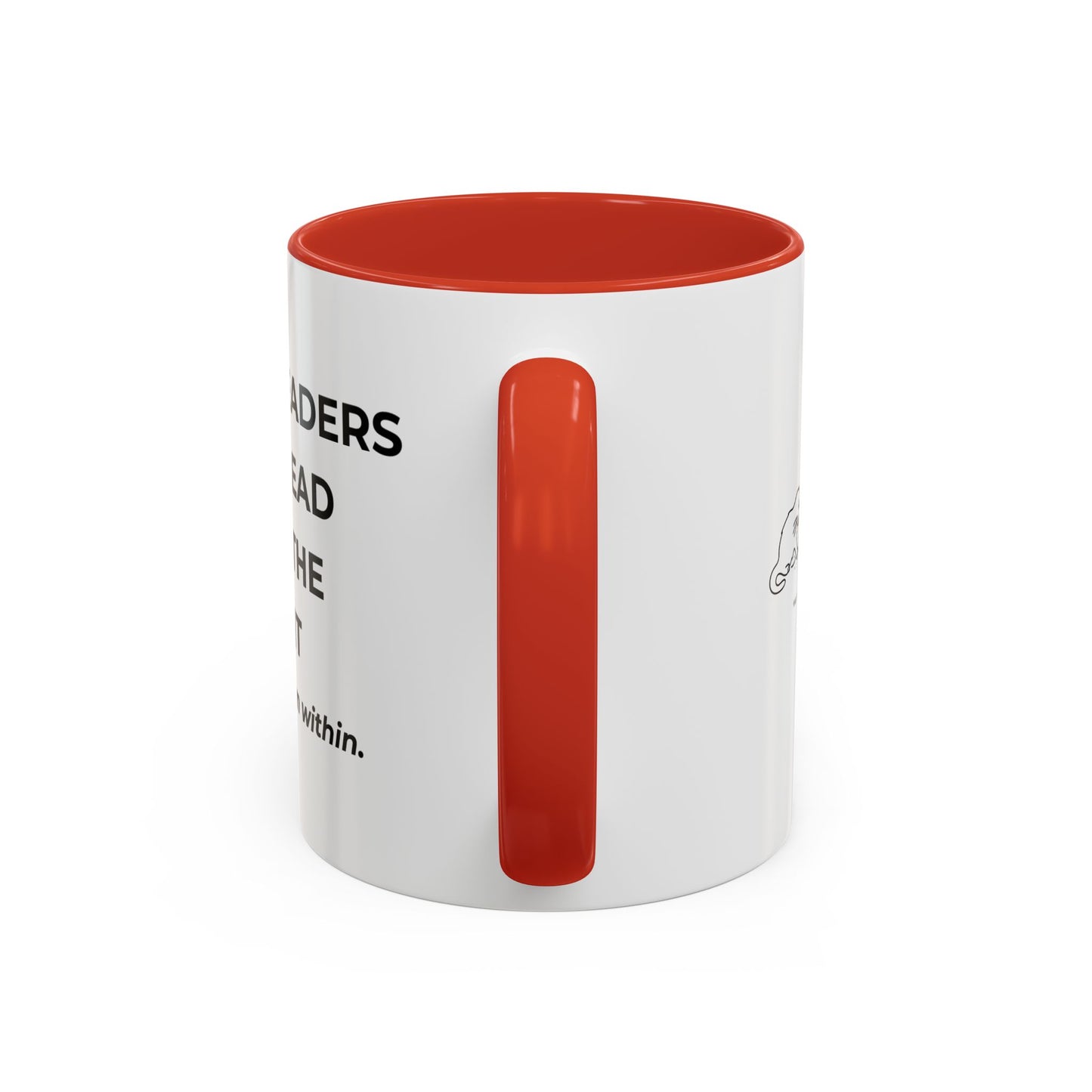 Inspirational Accent Coffee Mug - Strong Leaders Quote, Motivational Gift, Office Decor, Unique Graduation Present, Leadership Cup
