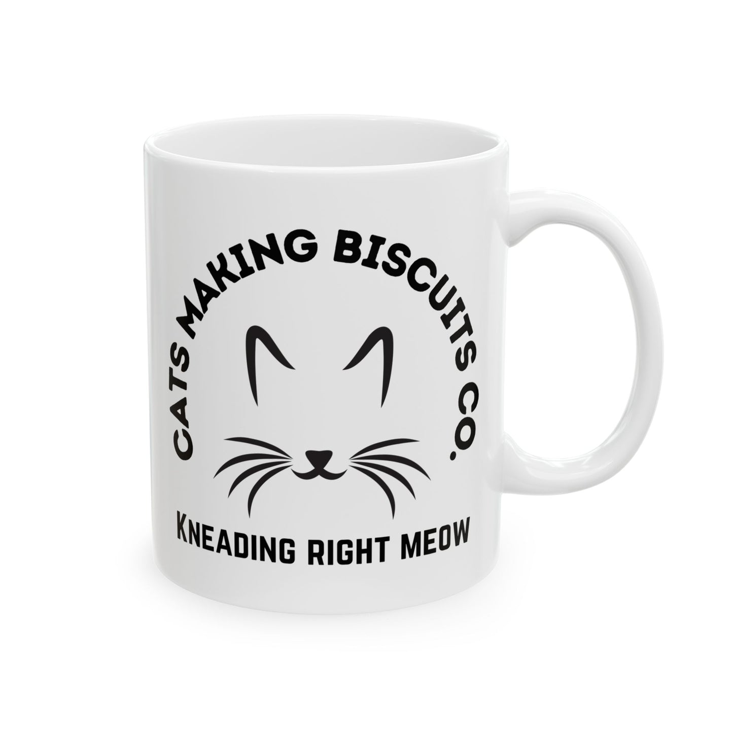 Cat Making Biscuit Mug. Ceramic Mug, (11oz, 15oz)