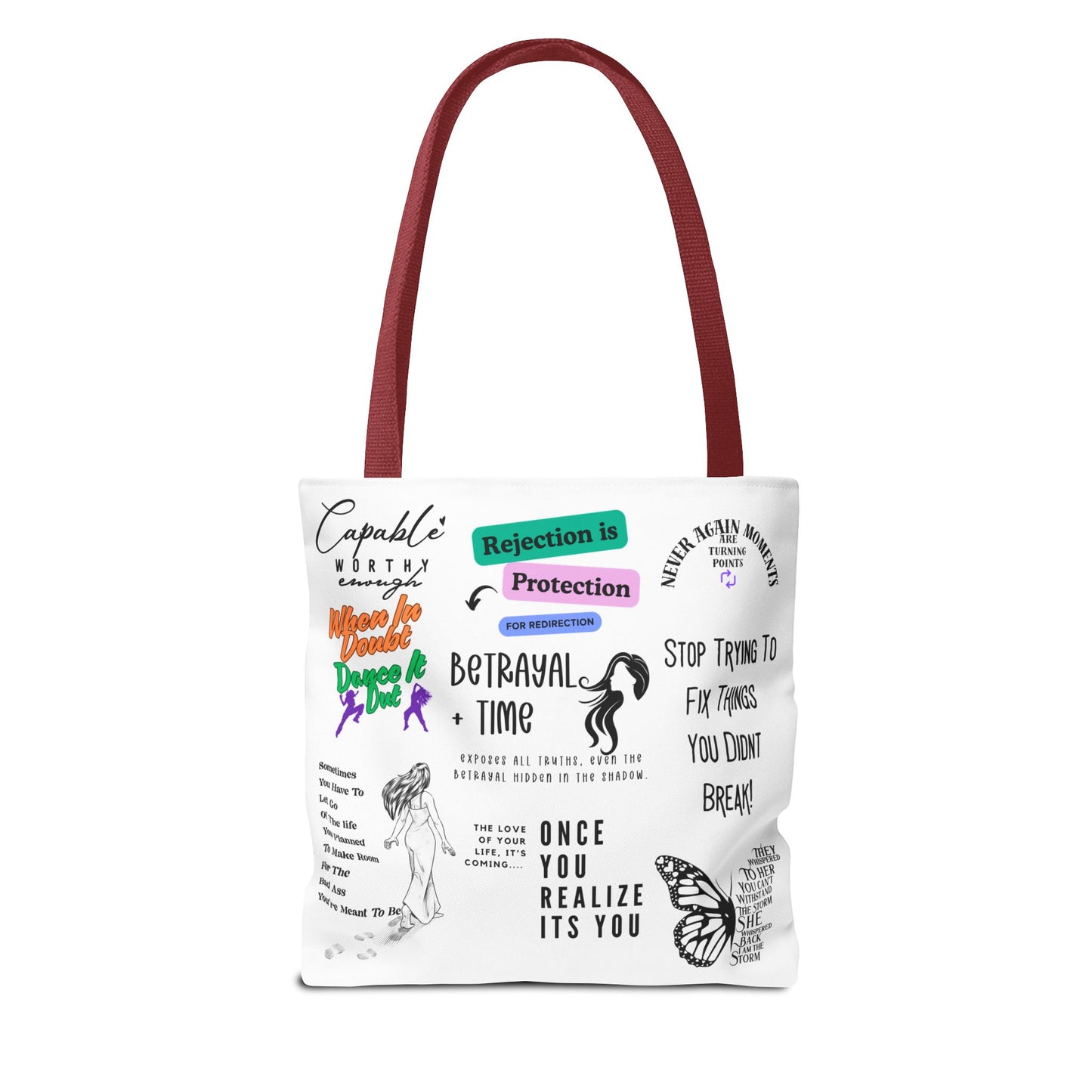 Threads 4 Inspiration Inspiring Tote Bag - Wear Your Story, Inspire The World