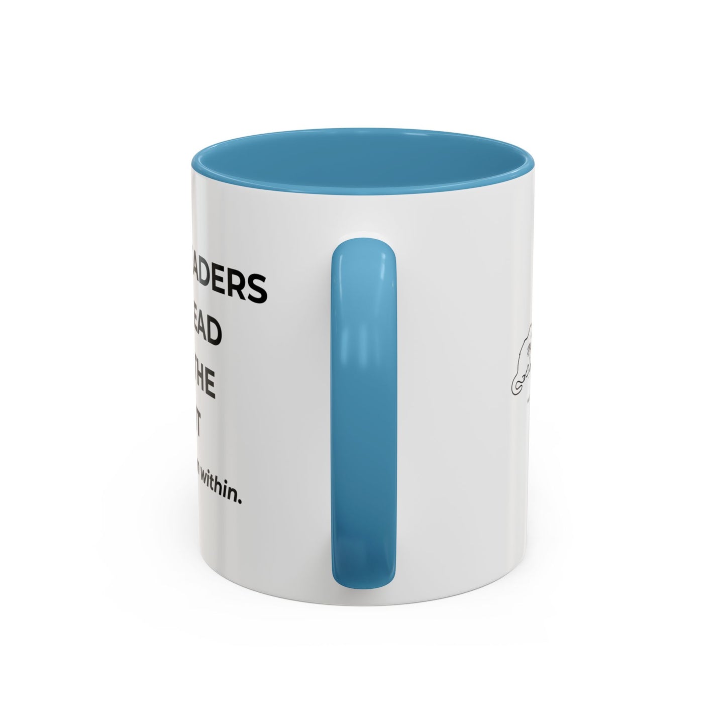 Inspirational Accent Coffee Mug - Strong Leaders Quote, Motivational Gift, Office Decor, Unique Graduation Present, Leadership Cup