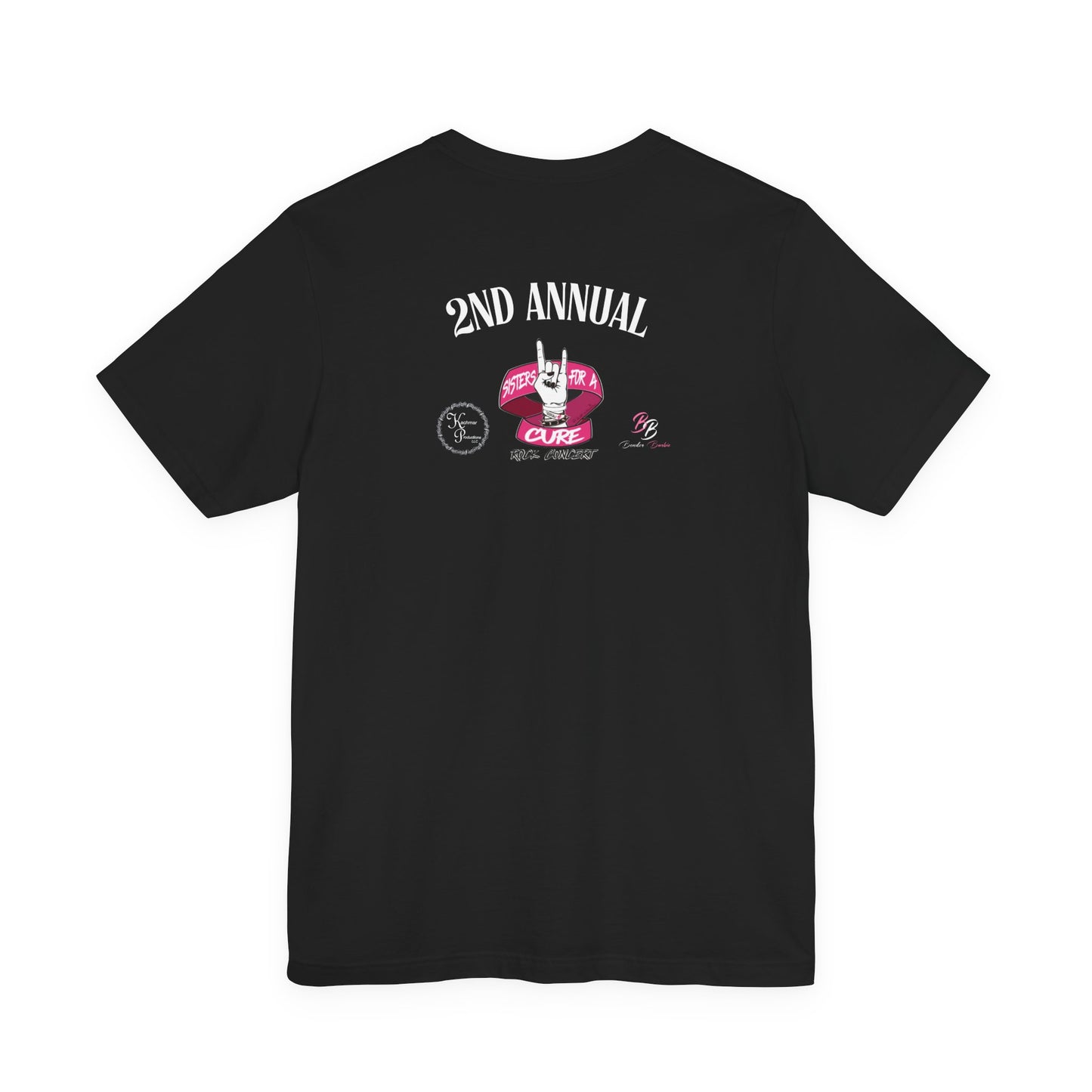 Sisters For A Cure Rock On Unisex Tee - 2nd Annual Concert, Music Lover Gift, Festival Tee.