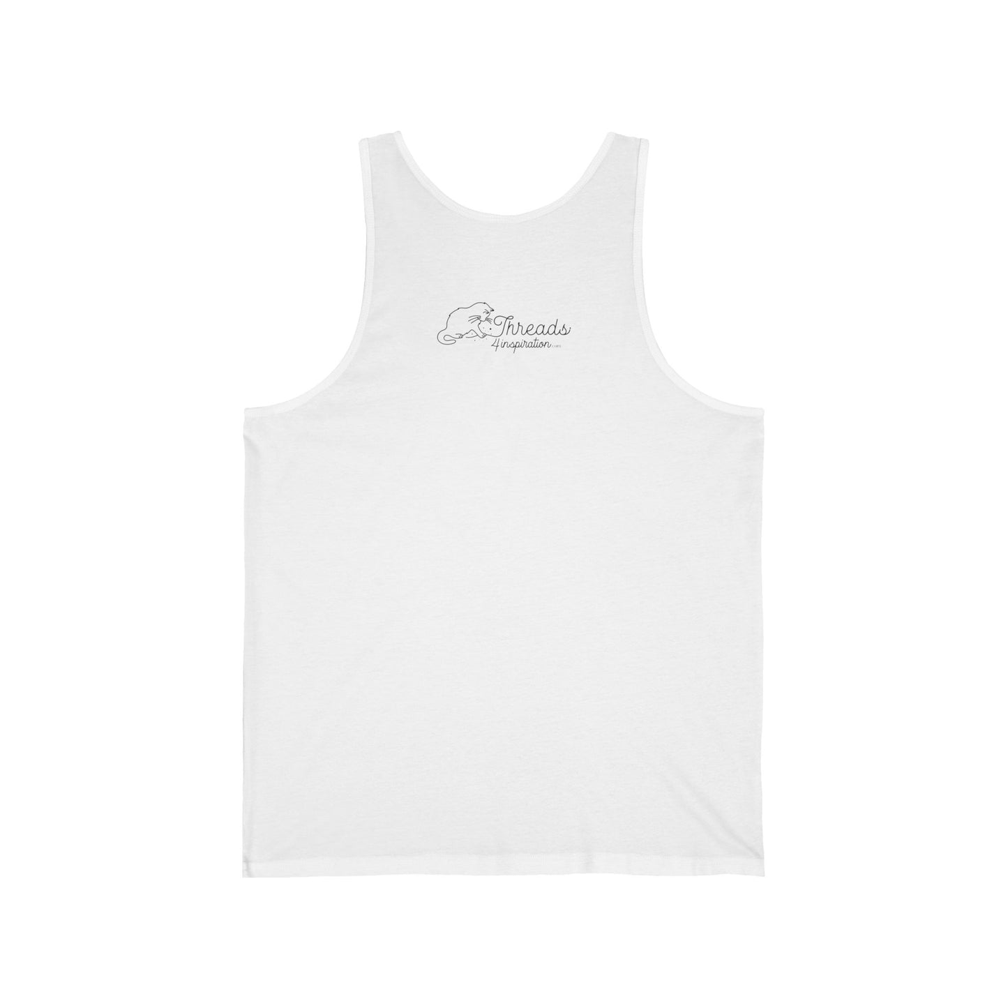 Her Strength My Paw Her Journey Our Story Dog Tank Top. Unisex Jersey Tank