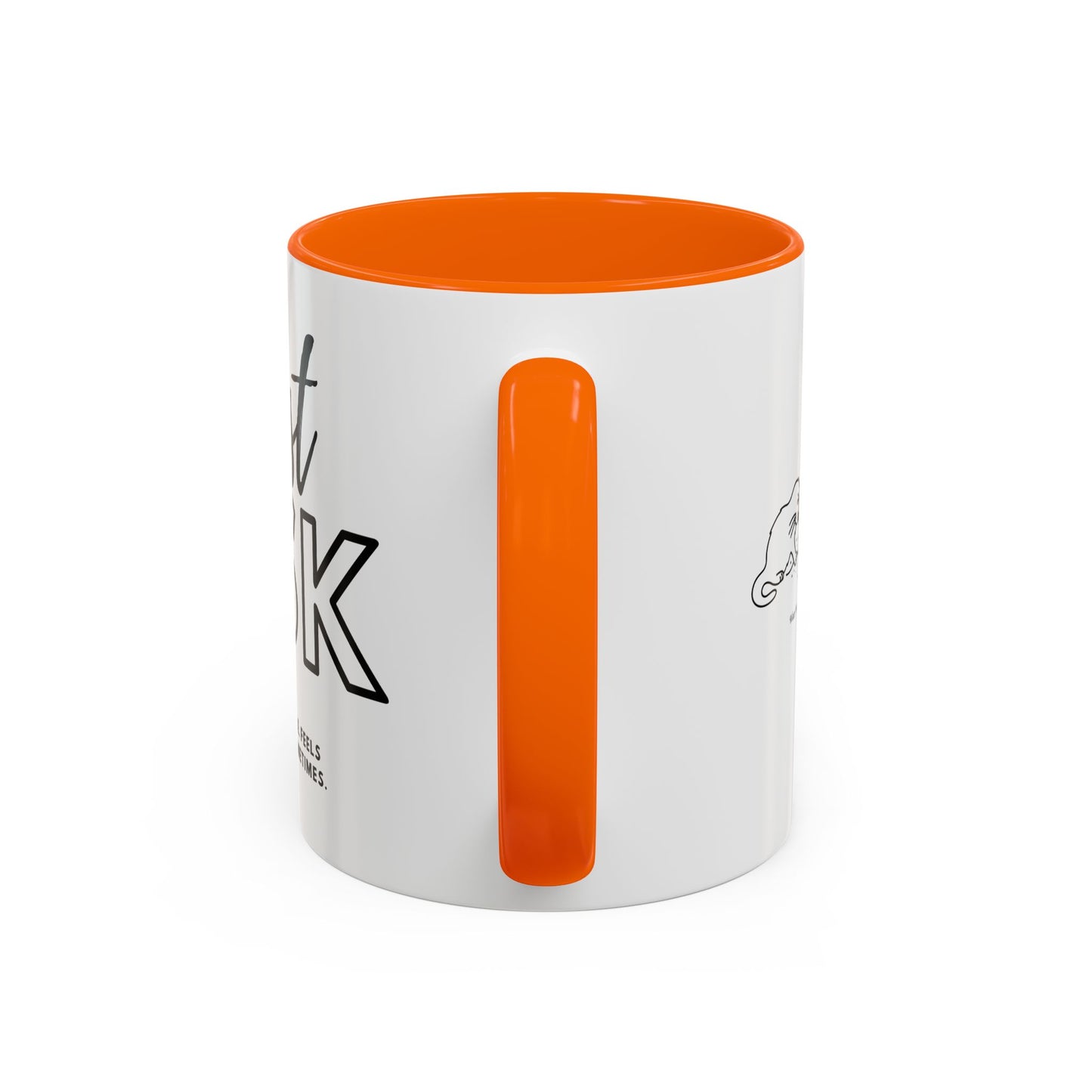 Just Ask Sounds Simple Feels Impossible Sometimes. Accent Coffee Mug - Unique Gift for Motivation and Positivity