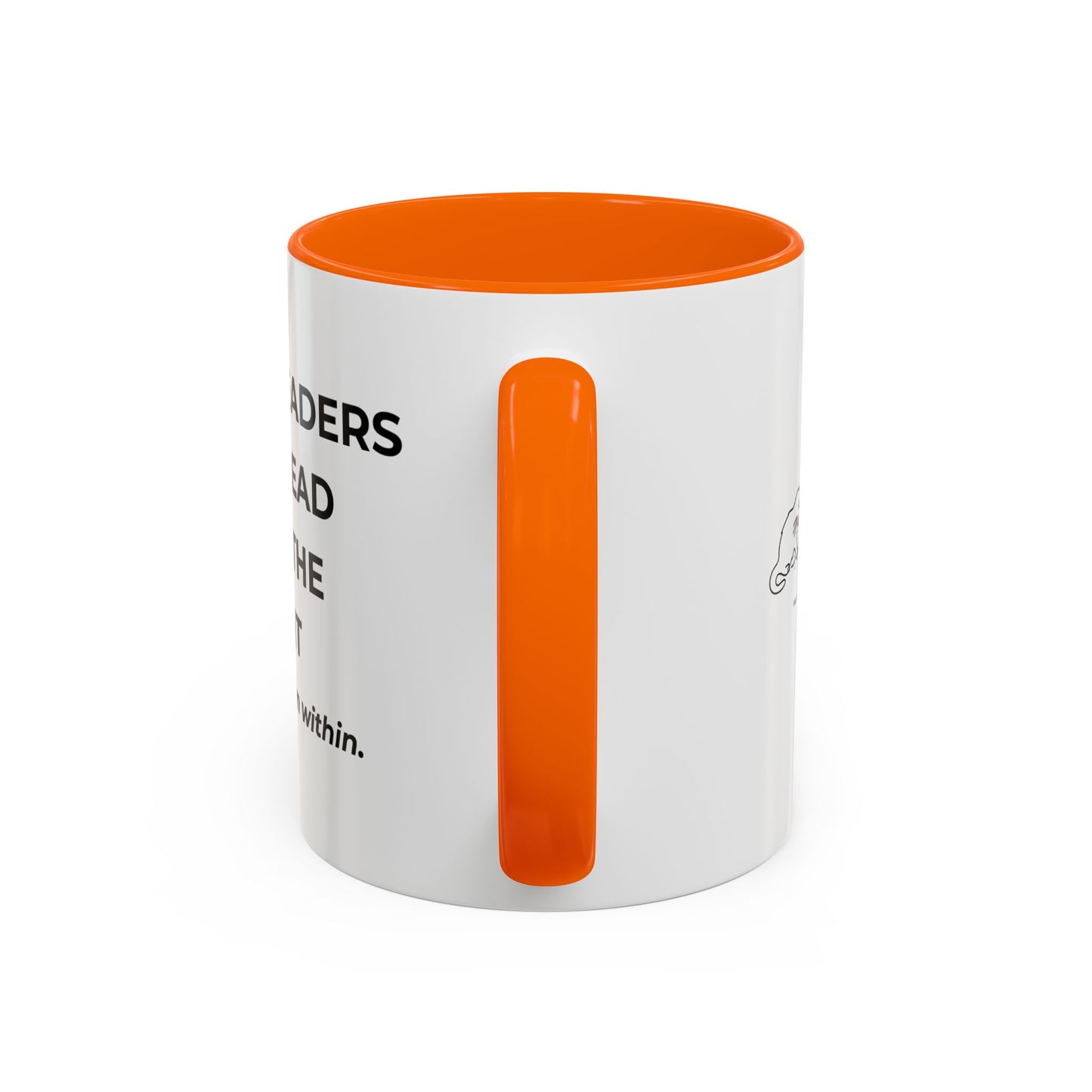 Inspirational Accent Coffee Mug - Strong Leaders Quote, Motivational Gift, Office Decor, Unique Graduation Present, Leadership Cup