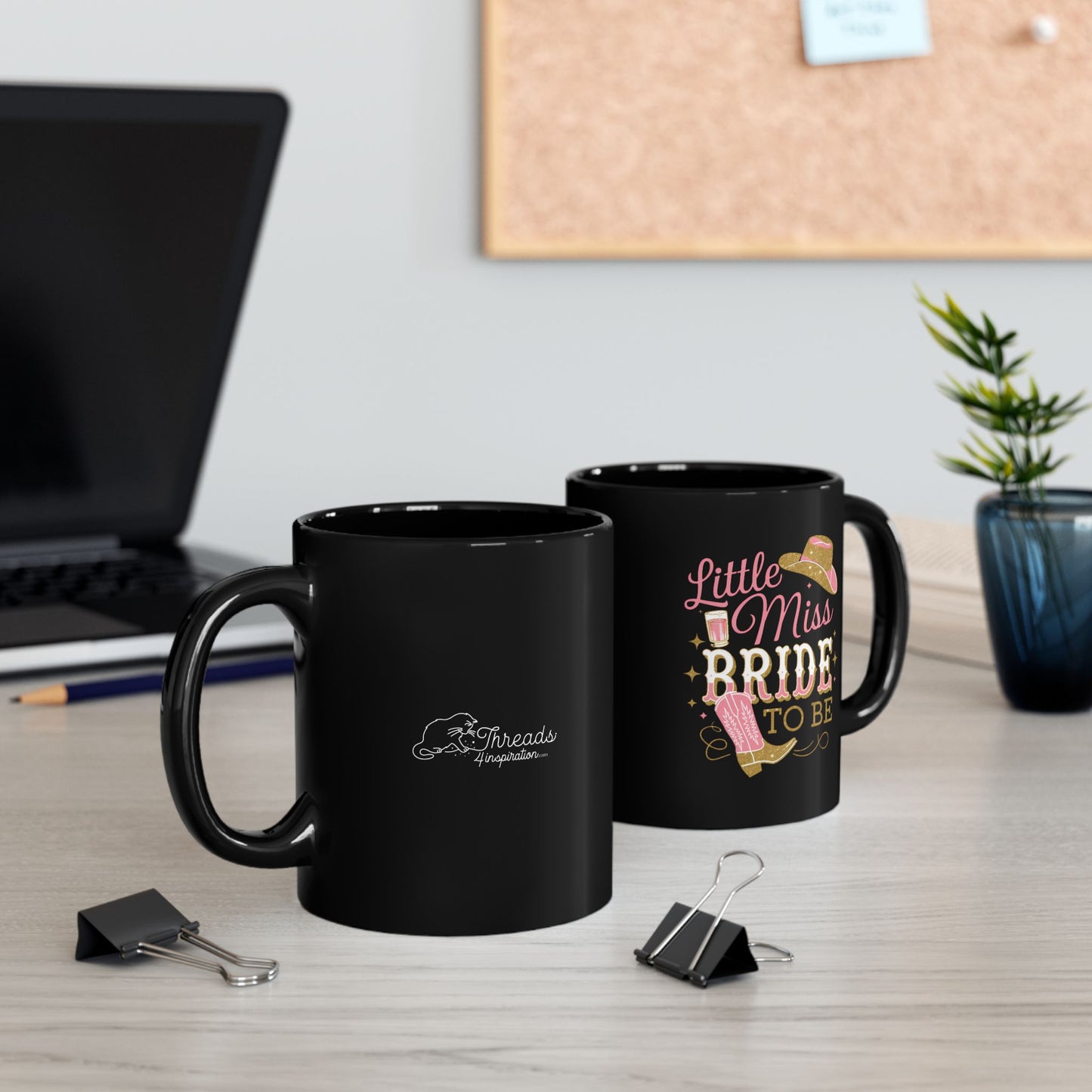 Little Miss Bride To Be Mug. Black Mug (11oz, 15oz)