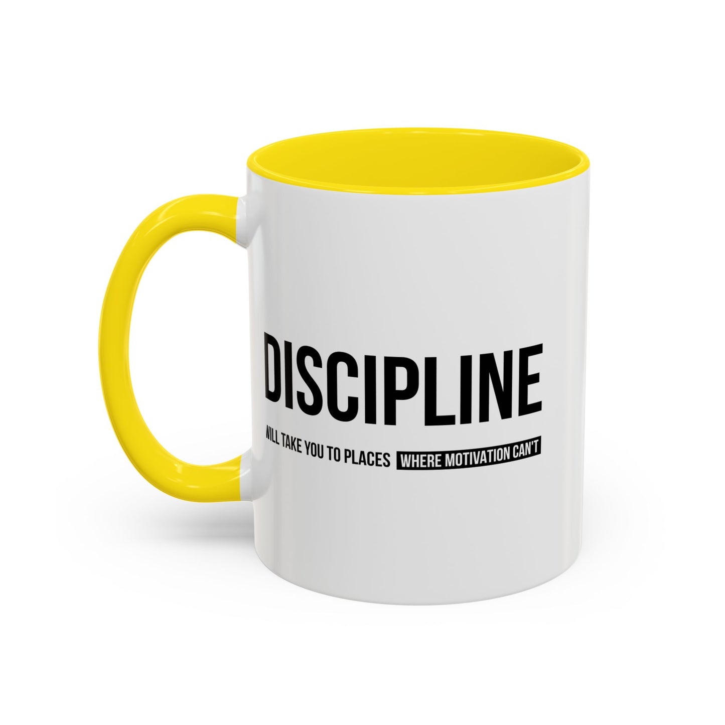 Motivational Coffee Mug - "Discipline Will Take You Places"