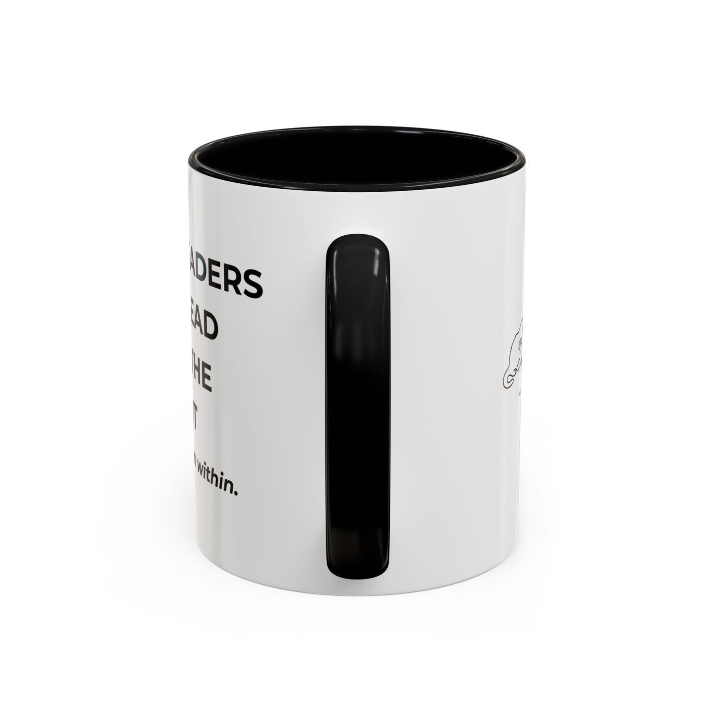 Inspirational Accent Coffee Mug - Strong Leaders Quote, Motivational Gift, Office Decor, Unique Graduation Present, Leadership Cup