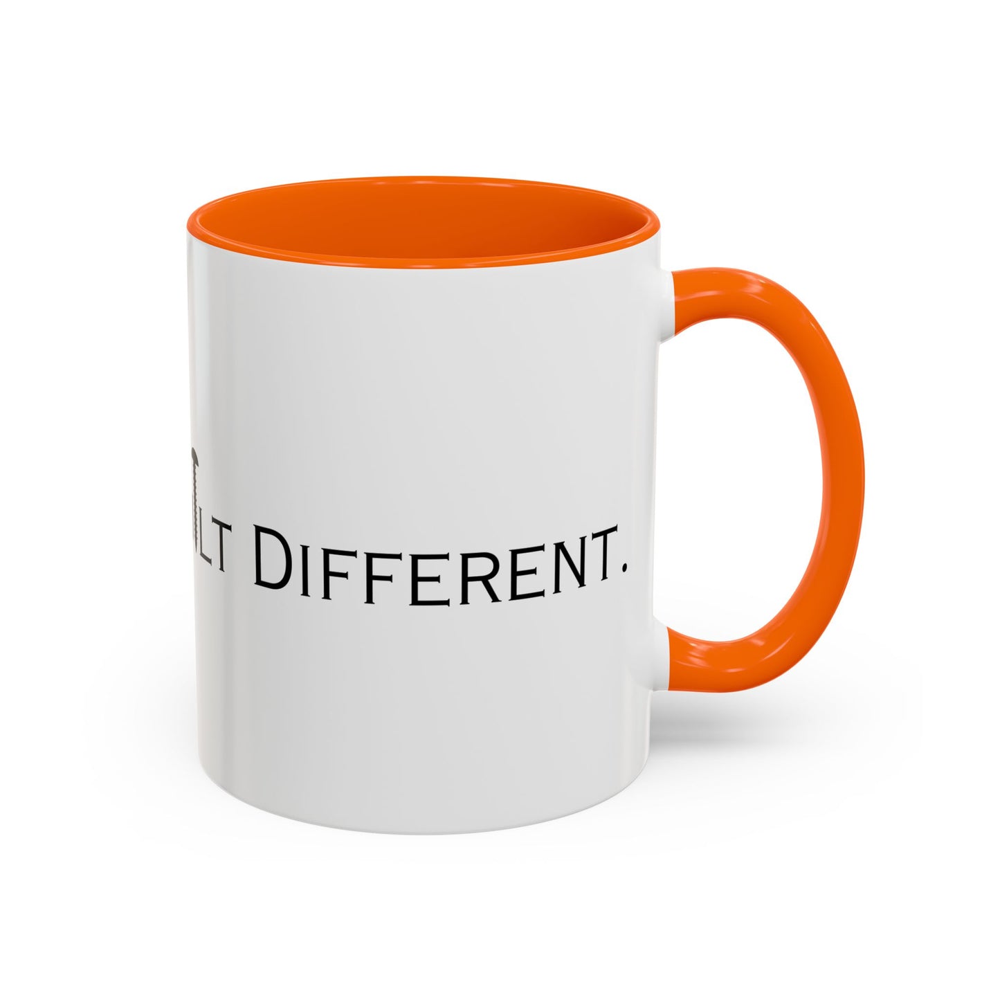 Men's Mugs Built Different Accent Coffee Mug - 11/15oz Ceramic Mug for Coffee Lovers