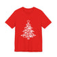 Paw Print Christmas T-shirt Unisex Jersey Short Sleeve Tee