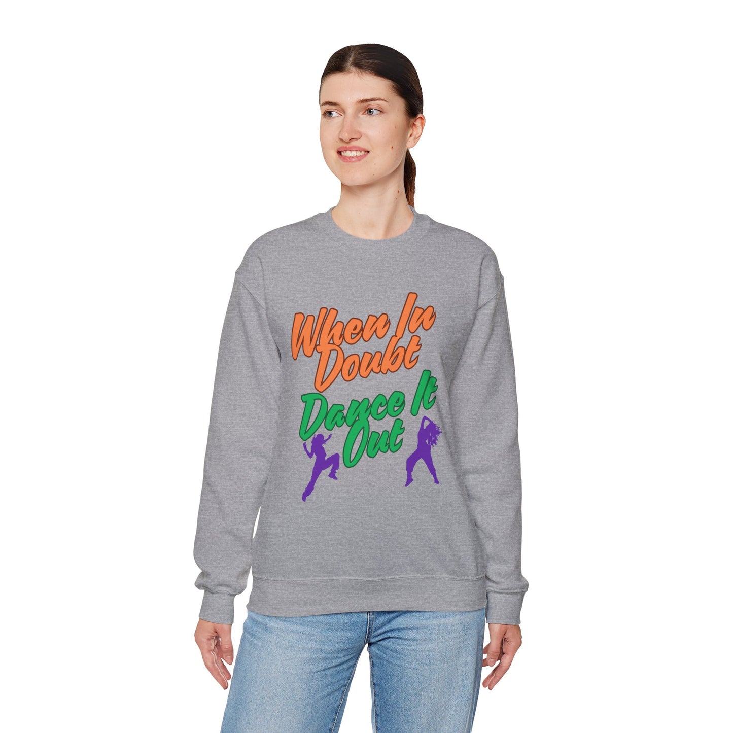 When In Doubt, Dance It Out. Unisex Heavy Blend™ Crewneck Sweatshirt