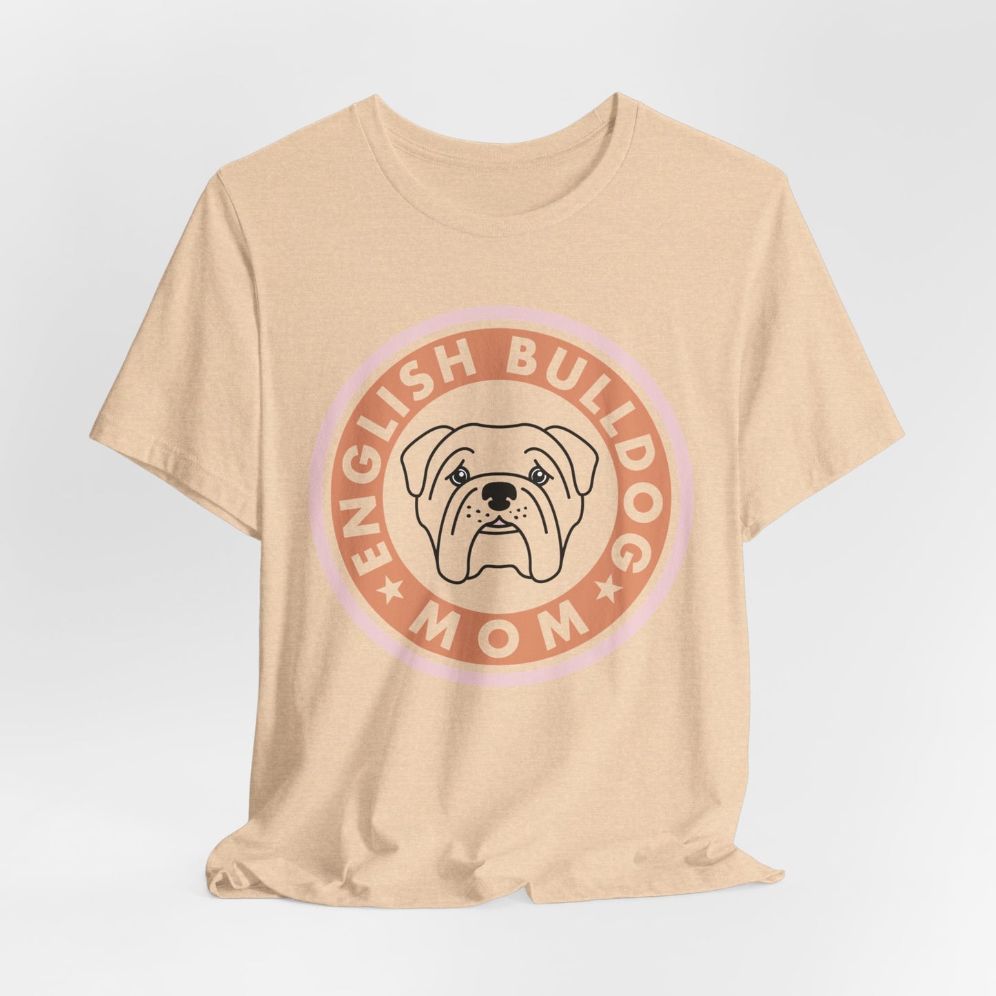 Bull Dog Mom Shirt. Unisex Jersey Short Sleeve Tee