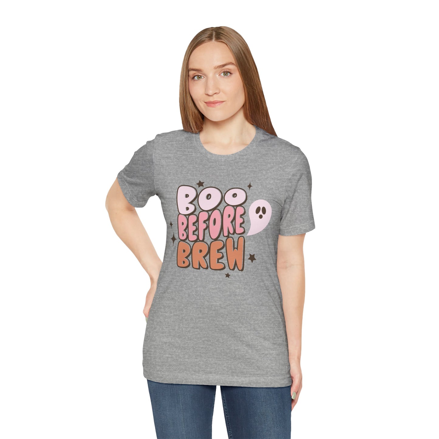 Boo Before Brew Shirt.  Unisex Jersey Short Sleeve Tee