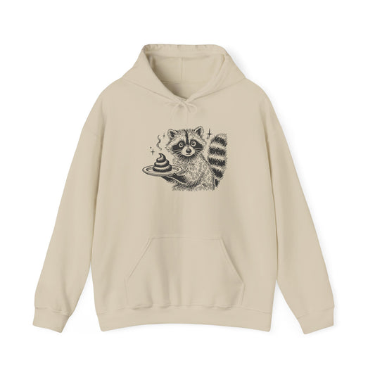 Deja Poo Raccoon. Unisex Heavy Blend™ Hooded Sweatshirt