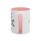Just Ask Sounds Simple Feels Impossible Sometimes. Accent Coffee Mug - Unique Gift for Motivation and Positivity