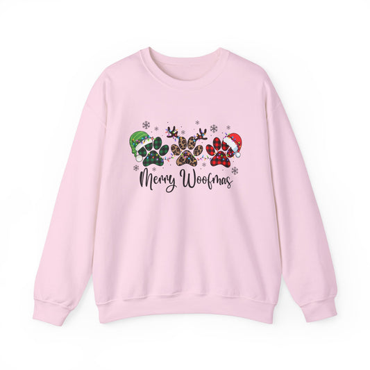 Merry Woofmas Xmas Sweat. Unisex Heavy Blend™ Crewneck Sweatshirt