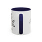 Just Ask Sounds Simple Feels Impossible Sometimes. Accent Coffee Mug - Unique Gift for Motivation and Positivity