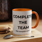 Teamwork Coffee Mug – Complete the Team, Motivational Gift, Office Decor, Collaboration Mug, Team Spirit Cup