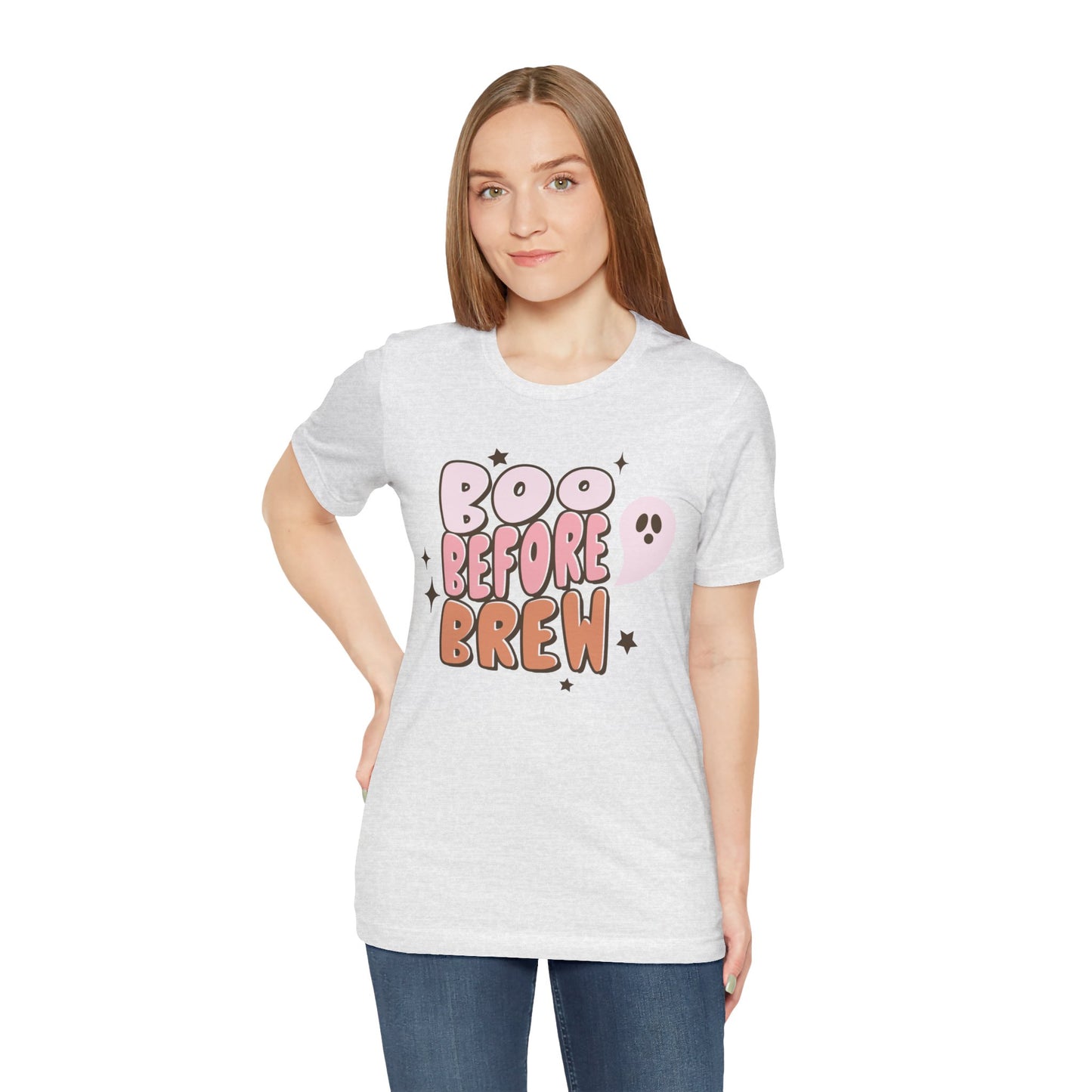 Boo Before Brew Shirt.  Unisex Jersey Short Sleeve Tee