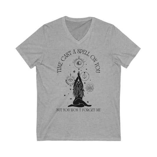 Time Cast A Spell On You V-Neck Shirt! Unisex Jersey Short Sleeve V-Neck Tee