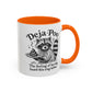 Funny Deja Poo Coffee Mug - Cute Raccoon Design for Animal Lovers