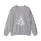 Paw Print Christmas Xmas Sweatshirt. Unisex Heavy Blend™ Crewneck Sweatshirt