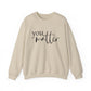 You Matter on the front of the Cream Color  Sweatshirt carries a heartfelt message on the back for the dear person behind me, you mater—a gentle reminder that we are all in this journey together.
