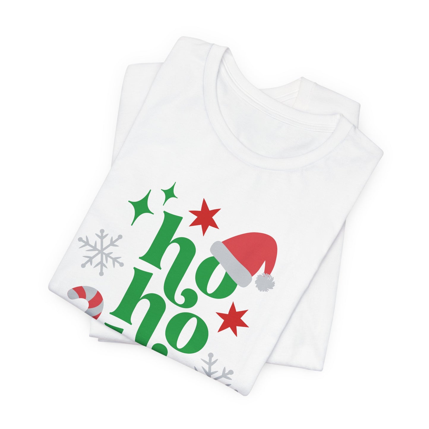 Christmas HO HO HO Unisex Jersey Short Sleeve Tee