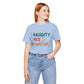 Christmas Naughty Nice Pawsome. Unisex Jersey Short Sleeve Tee