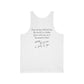 You Matter Dear Person Standing Behind me. Unisex Jersey Tank
