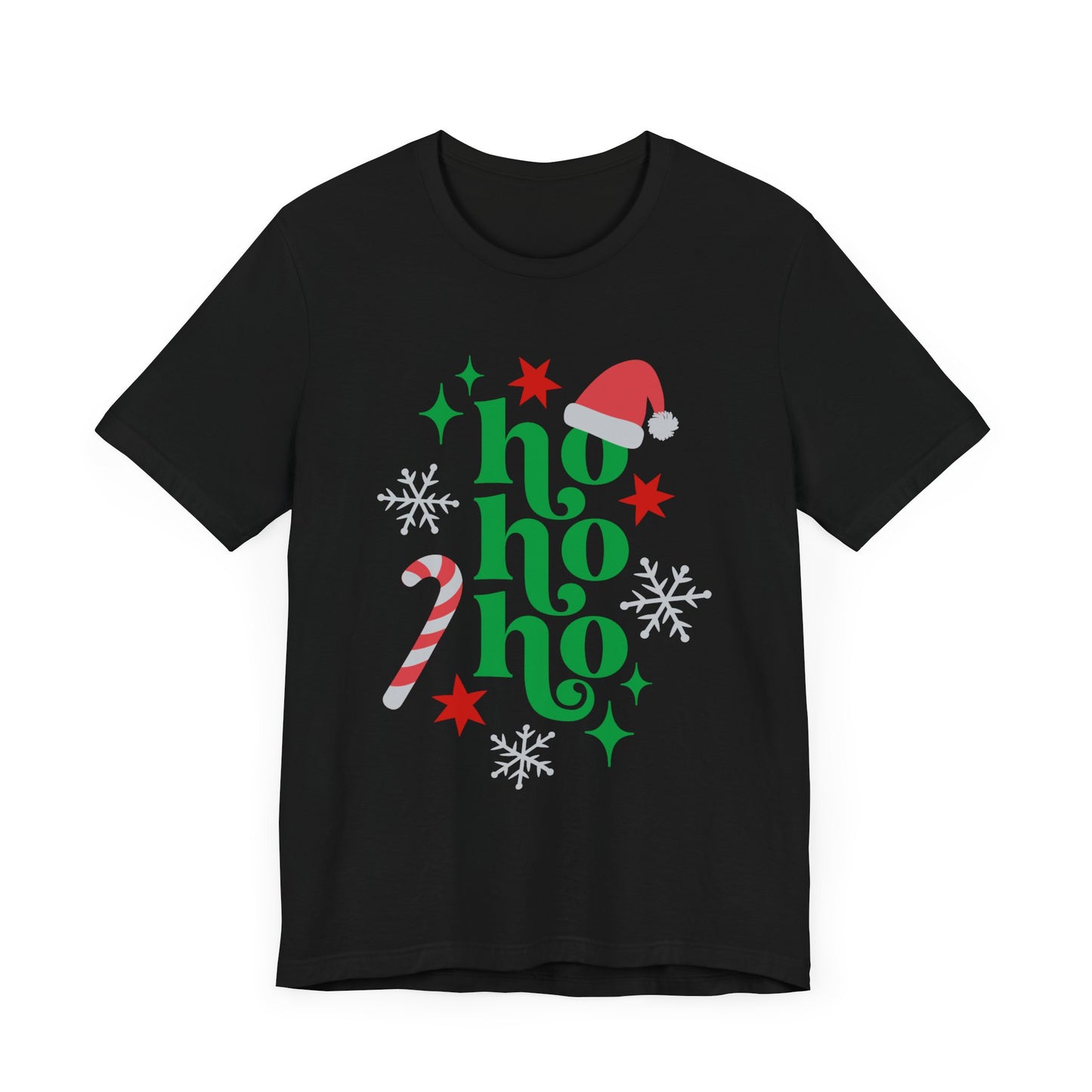 Christmas HO HO HO Unisex Jersey Short Sleeve Tee