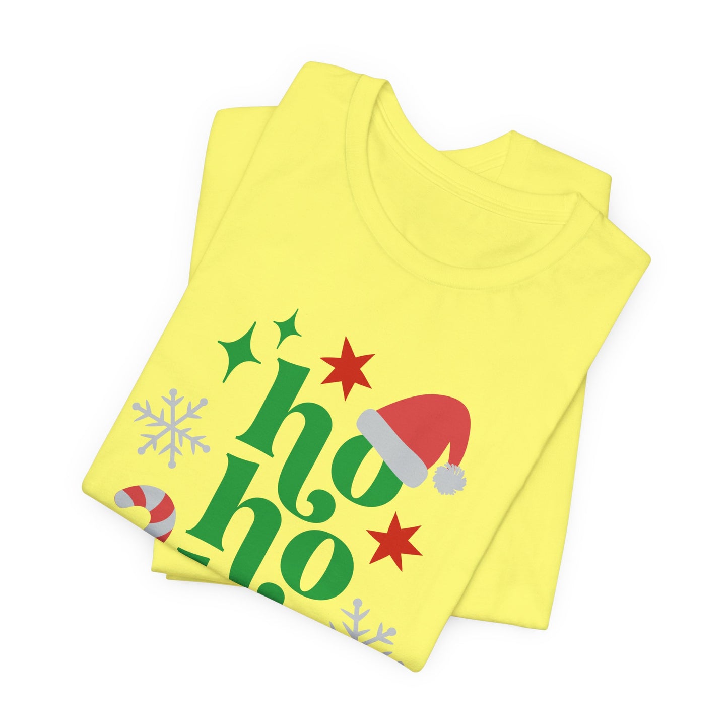 Christmas HO HO HO Unisex Jersey Short Sleeve Tee