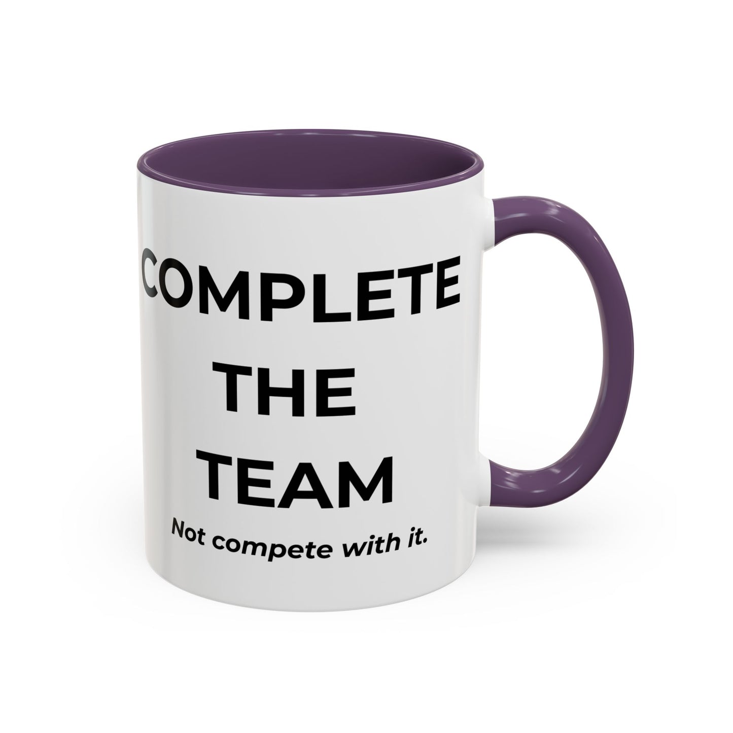 Teamwork Coffee Mug – Complete the Team, Motivational Gift, Office Decor, Collaboration Mug, Team Spirit Cup